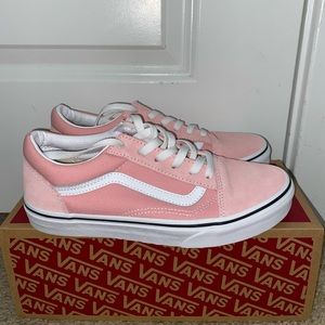 NEW Powder Pink and True White Old Sokol Vans Womens 8.5 Mens 6.5